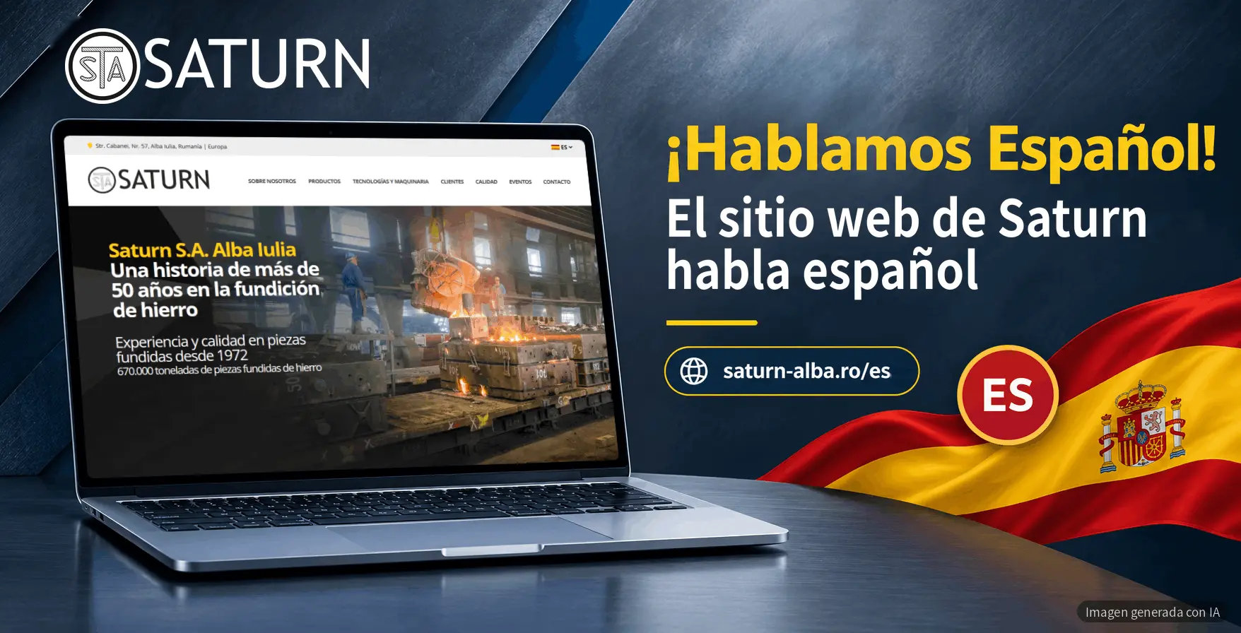 ¡El sitio web de SATURN SA ahora también habla español!